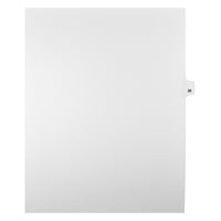 Markmaker - Intercalaires imprimes Legal, Blanc, 1/25th coupe, format lettre, sans trous, 25 tabs/PQT, 5 PQT/Boite, Numero 35-Intercalaires imprimes Legal