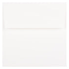 JAM Paper Enveloppes blanches semi-glacées de 5,5 x 5,5 po, 250/paquet-Enveloppe carrée en papier blanc semi-glacé