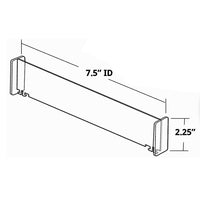 Azar Displays – Grands séparateurs centraux, 50/paquet (225908)-Séparateur central