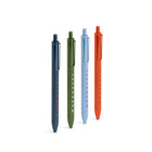 Poppin – Work Happy Stylos – couleurs assorties – paquet de 4-Encre noire