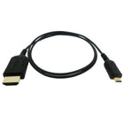 Electronic Master – Câble HDMI mâle à micro mâle de 6 pi, 0,8 x 5,5 x 5,5 po, noir-Résolution HD intégrale 1080p et au-delà