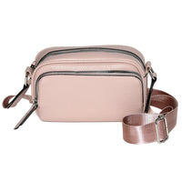 Nicci - Sac à bandoulière avec rabat sur le devant - Rose-Poche intérieure zippée et poche pour téléphone portable