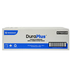DuraPlus - Mini Jumbo 2 épaisseurs de papier hygiénique - 650' - Blanc - Paquet de 12-Le produit a des dimensions de 3.5 po x 650 pieds