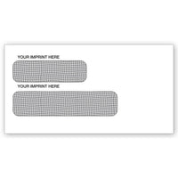 Deluxe - Enveloppes de sécurité autocollantes à double fenêtre, 6-7/8 po x 3-5/8 po, paq./500 (5025C-500)-À double fenêtre, autocollantes, sécuritaires