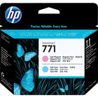 HP – Tête d’impression magenta clair et cyan clair 771 (CE019A)-Magenta clair et cyan clair