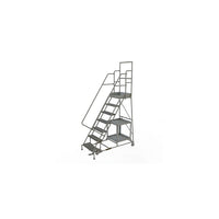 Tri-Arc – Échelle roulante pour la cueillette de marchandise, 24 x 70 po, 7 paliers, à perforations (KDSP107246)-Matériau du cadre : Acier