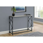 Monarch Specialties - 3532 Table D'Appoint - 44 po L/Console D'entrée Gris/Noir-Dimensions du produit: 32 po (H) x 44 (L) x 13,75 (P)