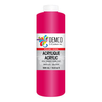 DEMCO EnCouleurs Inc Acrylique scolaire - 500 mL - Magenta-Acrylique scolaire