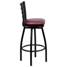 Flash Furniture - Tabouret de bar xU6F8BLDSWVBGV, bourgogne-Conception à dossier échelle