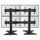 TygerClaw – Support mobile pour téléviseur de 30 à 60 po, 81,8 x 37,4 x 64,8 po, noir-4 supports mobiles pour téléviseur