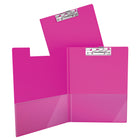 Davis Group Planchette a pince indispensable a levier Lettre, paquet de 10 – Rose-Clear interior pockets on front & back covers to secure loose documents and allow for easy identification of content