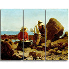 Designart – Toile imprimée, Les constructeurs de bateaux, Winslow Homer (PT5018-3P)-Impression