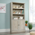 Sauder Miscellaneous Storage Bibliothèque avec portes - 5 tablettes - 69.76" H - Finition Chalked Chestnut (426310)-69.76"H x 35.28"W x 13.23"D