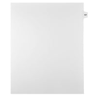 Markmaker - Intercalaires imprimes Legal, Blanc, 1/15th coupe, format lettre, sans trous, 25 tabs/PQT, 5 PQT/Boite, Numero 107-Intercalaires imprimes Legal