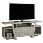 Monarch Specialties - 2721 Meuble Tv - 60 po L/Taupe Fonce Et 2 Tiroirs De Rangement-Taille dââ‚¬â„¢écran : jusquââ‚¬â„¢à 60 po