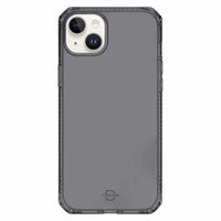 ITSKINS - Coque Spectrum_R transparente pour iPhone 15/14/13 - Gris Fumé-Testé pour résister à des chutes jusqu'à 3 mètres / 10 pieds.
