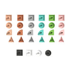 Flash Furniture - Ensemble de formes de couleur pastelle de 256 pieces Bright Beginnings qualite commerciale pour systeme STEAM-Encourage le developpement cognitif avec le jeu creatif,