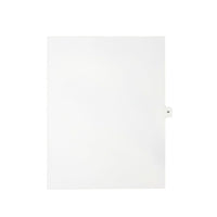 Mark Maker – Onglets séparateurs juridiques blancs, 1/15 onglets, format lettre, sans trous, lettre W, 25/paquet-Onglets séparateurs blancs, 1/15 onglets