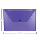 JAM Paper Enveloppes originales format légal avec fermeture à pression, 9 1/2 x 14 1/2 po, violet, paquet de 12-Matériau : plastique