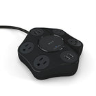 NXT Technologies - Limiteur de surtension, 4 prises plus USB, cordon de 8 pi, 500 Joules (NX56819)-Quatres prises standard et quatre ports USB