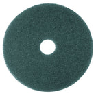 3M - Tampon de nettoyage bleu, 432 mm (17 po) Diametre, Paquet de 5-Fait de fibres de nylon et de polyester formant une structure ouverte non tissee