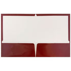 JAM Paper Chemises de présentation lustrées à 2 pochettes, 9 1/4 x 11 1/2 po, marron, 12/paq.-Taille : 9,25 x 11,5 po