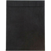  JAM Paper - Enveloppes pour catalogue à extrémité ouverte - indéchirables - Tyvek - 10 x 13 - noir - paquet de 25-Couleur : enveloppe Tyvek noire.