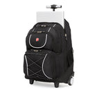 SWISSGEAR − Sac à dos à roulettes pour ordinateur portatif de 15,6 po − noir-La poignée de transport supérieure rembourrée est solidement fixée et ergonomique
