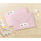 Avery - Étiquettes rectangulaires blaches avec Easy Peel, 2/3 po x 1-3/4 po, Paquet de 1500 (5195)-Pliez la feuille d’étiquettes afin d’exposer le Bord-éclairMC unique pour un retrait et une application rapides