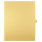 Markmaker - Intercalaires imprimes Legal, Chamois, 1/25th coupe, format lettre, sans trous, 25 tabs/PQT, 5 PQT/Boite, Numero 63-Intercalaires imprimes Legal