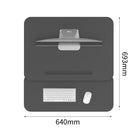 ShoppingAll - Bureau assis-debout à hauteur réglable 25 larg. po - Noir-La plate-forme spacieuse de 640 mm x 455 mm (25" x 17,9") offre de la place pour placer un seul écran/ordinateur portable ainsi qu'un emplacement dédié pour le téléphone et la tablette