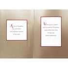Rosedale Gold - Cartes de souhaits avec enveloppes "Joyeux Noël" Oiseau - 5-1/2 po x 8 po - Anglais - Paquet de 6-Message extérieur: Joyeux Noël