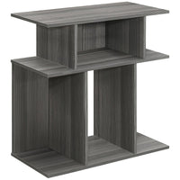 Monarch Specialties - 2481 Table D'Appoint - 24 po H/Gris-6 étagères de présentoire ouverte
