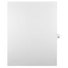 Markmaker - Intercalaires imprimes Legal, Blanc, 1/25th coupe, format lettre, sans trous, 25 tabs/PQT, 5 PQT/Boite, Numero 189-Intercalaires imprimes Legal