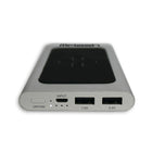 MFLASH - Bloc-pile de 6000 mAh à charge rapide Qi sans fil (MFPWI0601ALSLVR)-Rechargez tout dispositif à capacité Qi tels iPhone 8 et X, Samsung S9