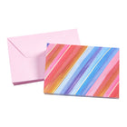 Mara-Mi - Bloc-notes - 3,5 x 5 - Bandes - Paquet de 20-20 cartes muettes, 20 enveloppes