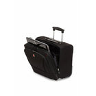 Swiss Gear - Mallette Polytex pour portatif de 15,6 po, avec roulettes, noire-Poignée de transport rétractable au dessus  