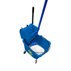Globe Commercial Products - Ensemble Seau-Essoreuse Pression Latérale - Bleu - 35 pte-4