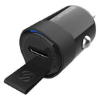 Mini chargeur Scosche certifié PowerVolt 30 watts USB-C pour l’auto-Témoin lumineux d’alimentation à DEL.
