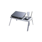 Mmnox – Table de refroidissement pliable pour ordinateur portatif 5188A, argenté/noir (AS-MX-5188A)-Fabrication en mélange polymère, argenté et noir