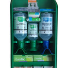 Plum – Poste de lavage oculaire pour deux bouteilles avec fixation murale-Poste double pour bouteilles de lavage oculaire