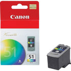 Canon Cartouche d'encre couleur CL-51, haut rendement (618B002AA)-Couleur  