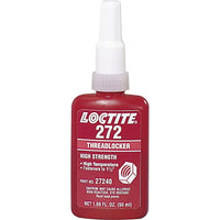 Loctite - Composé De Blocage 272 Température Élevée, Rouge, Élevé, 87 G, Bouteille, paquet de 2-Couleur Rouge