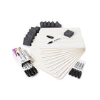 Charles Leonard Lap Board Class Set, doublé, 1 face, paquet de 12-Méthode d'apprentissage respectueuse de l'environnement : il suffit d'écrire, d'effacer et de réutiliser
