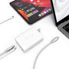 Adam Elements Chargeur OMNIA 100W Multiport Super Charging Kit-Ports USB-C et USB-A - Blanc-Charger jusqu'à 4 appareils en même temps