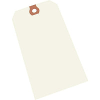 Advantag Étiquettes D’Expédition - Taille #4 - 4-1/4 po x 2-1/8 po - Blanc - Paquet de 1000-Étiquettes de papier non couché, épaisseur 10 points, avec trous 1/4 po