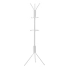 Monarch Specialties - 2164 Patere - Metal Blanc-Mettez une touche classique sur un porte-manteau pratique avec un anneau inferieur porte-parapluie, dote de 6 crochets pour accrocher votre manteau, bonnet, echarpe, pull
