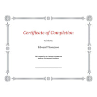 Certificats Elite Julian, papier doublé argent-Modèles téléchargeables gratuitement sur www.first-base.com. Papier de qualité supérieure.
