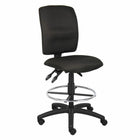 Nicer Furniture - chaise de dessin multifonction - tissu noir - pas de bras-Le design sans accoudoirs permet une plus grande liberté de mouvement.  