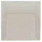 JAM Paper Enveloppes carrées translucides, 6 po, platine, 50/paquet-Enveloppes en papier translucide platine